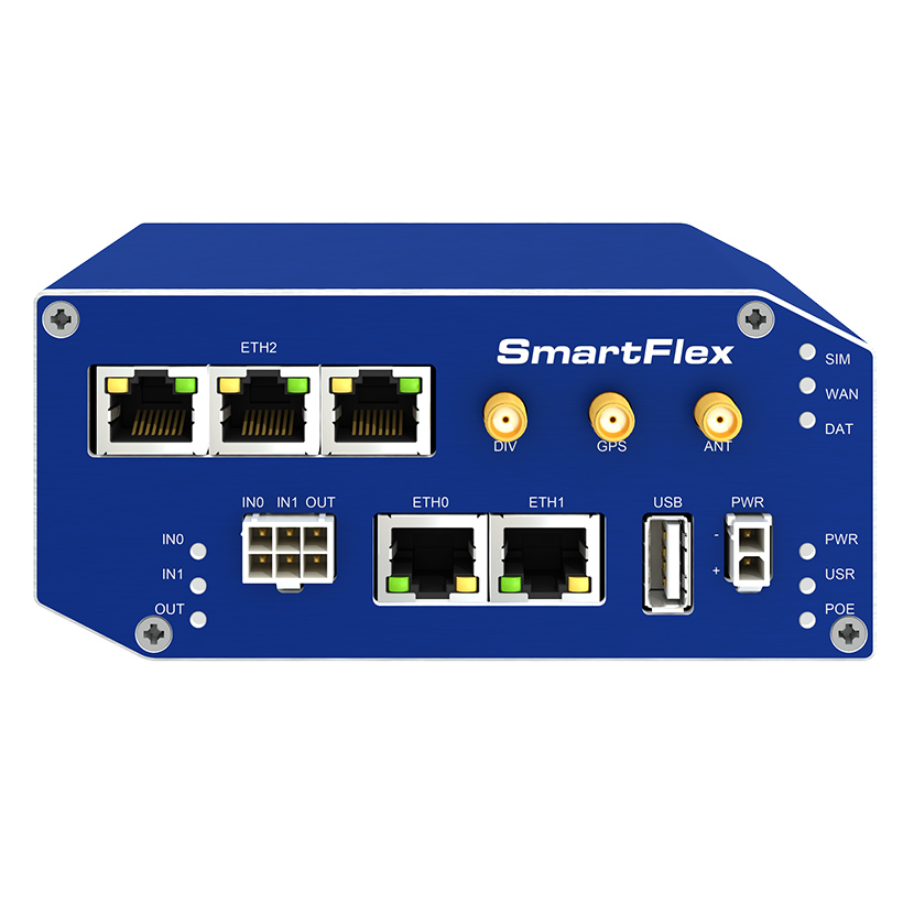 SmartFlex, Global, 5x Ethernet, PoE PSE, Metal, Without Accessories